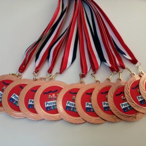 Lot de 10 médailles bronze diamètre 7 cm