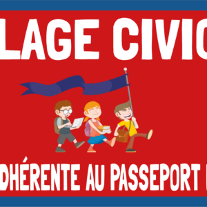 panneau "village civique" 100cm x 50 cm - classe 2
